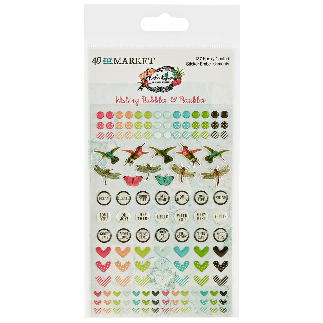 49 and Market Kaleidoscope WISHING BUBBLES & BAUBLES 137pc