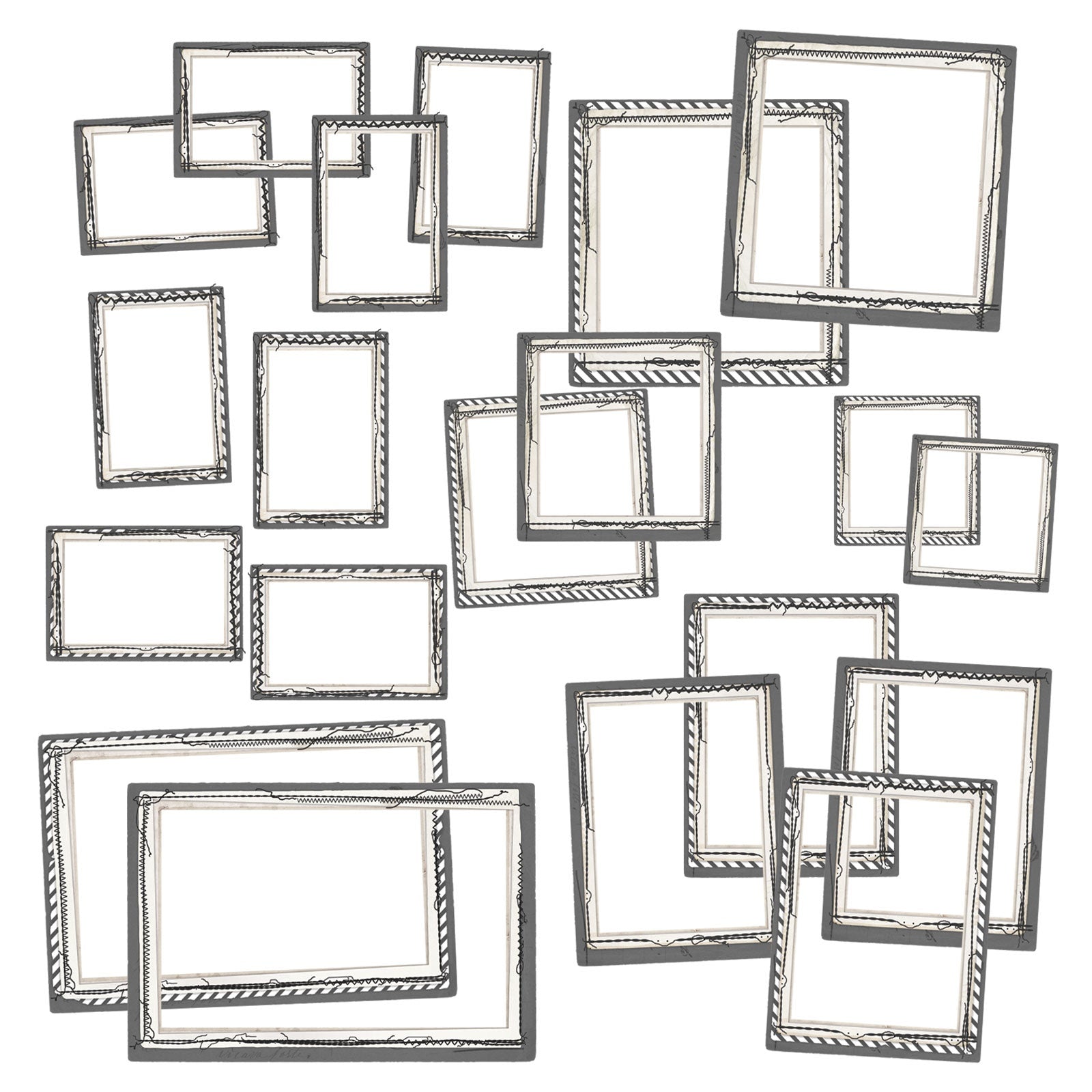 49 and Market Color Swatch CHARCOAL FRAME SET 20pc