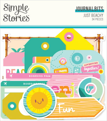 Simple Stories JUST BEACHY Journal Bits 34pc