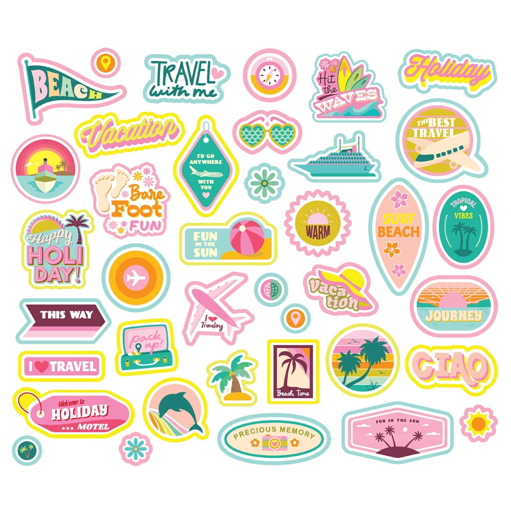 Simple Stories JUST BEACHY Sticker Bits 39pc