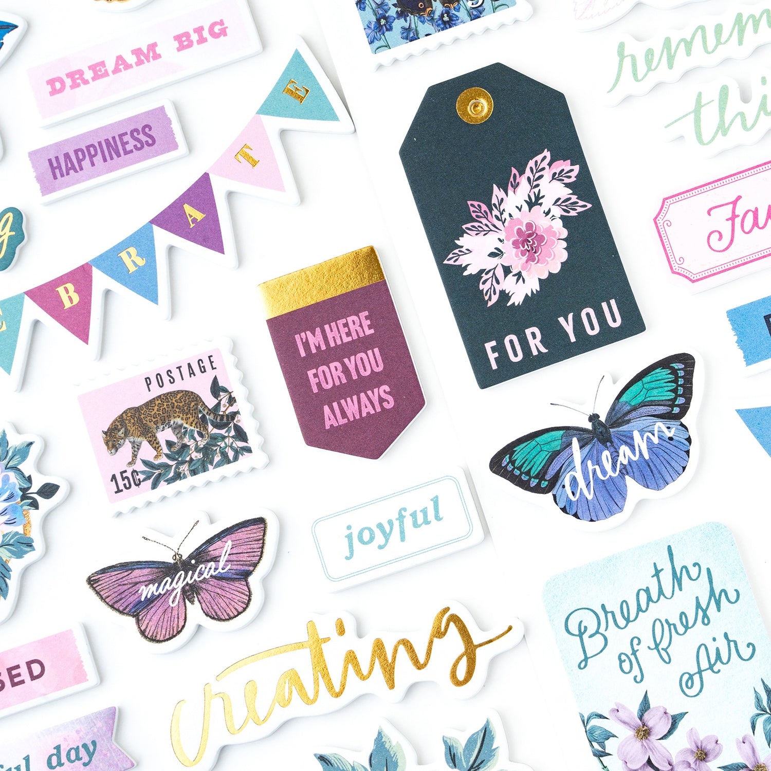 Thickers AC DREAMER Foam Phrase Stickers
