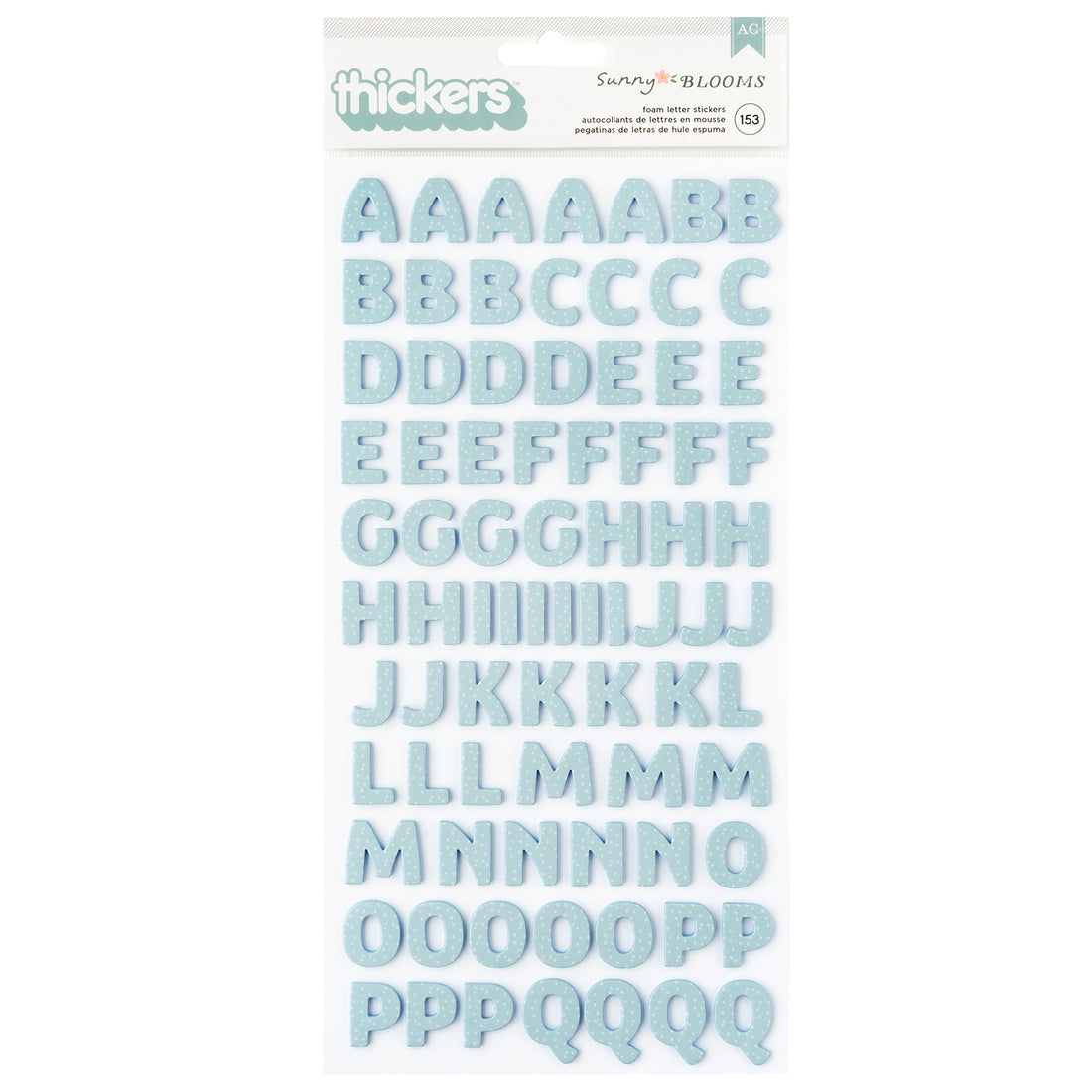 Thickers Pebbles SUNNY BLOOMS Foam Letter Stickers