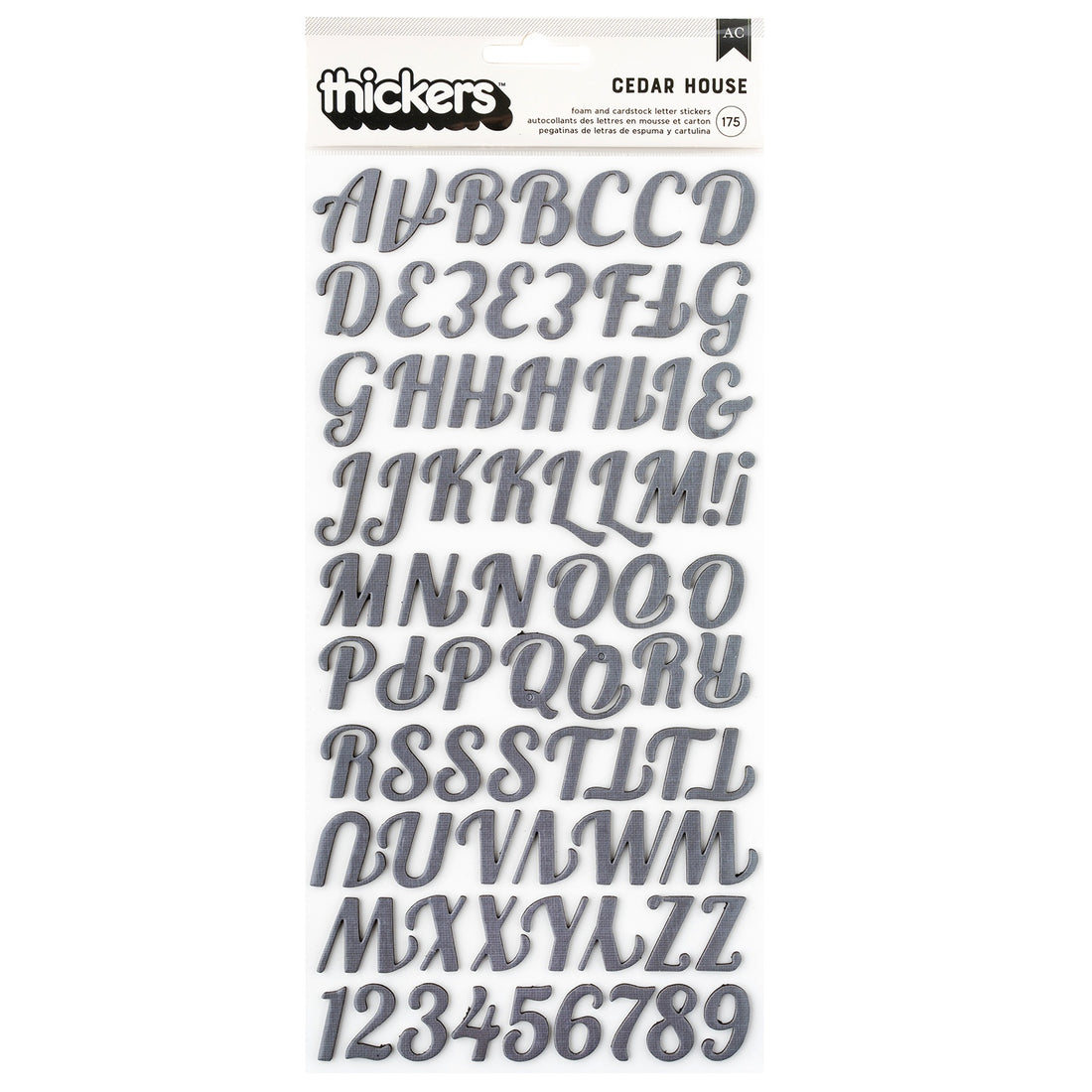 Thickers CEDAR HOUSE Foam Letter Stickers
