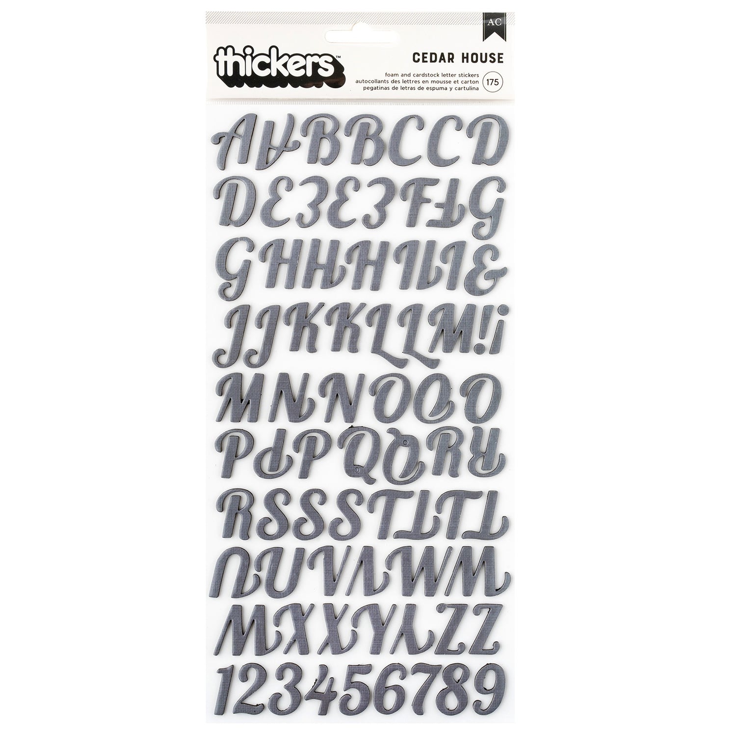 Thickers CEDAR HOUSE Foam Letter Stickers