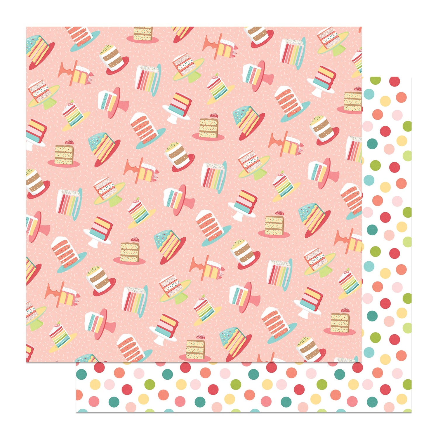 Photoplay Birthday Sparkle WITH SPRINKLES ON TOP 12X12 Scrapbook Paper