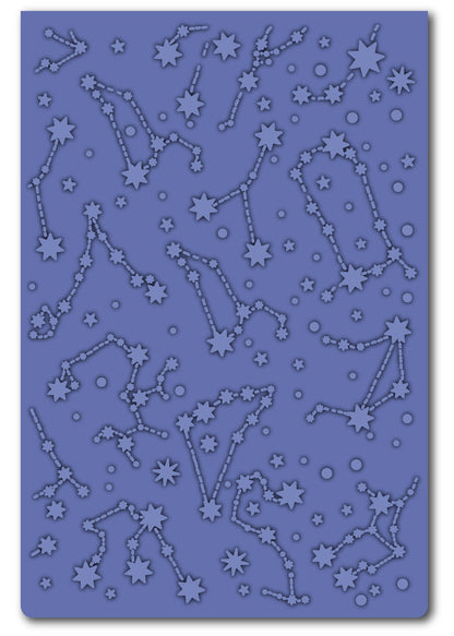 Crafter’s Companion Cosmic Collection COSMIC CONSTELLATION 2D Embossing Folder 1pc