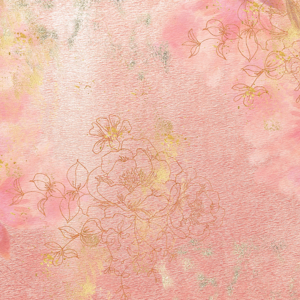 Crafters Companion FLORAL ELEGANCE Signature Collection 12X12&quot; Paper Pad 24pc