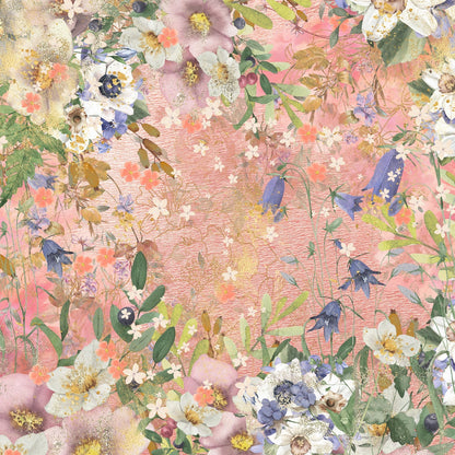 Crafters Companion FLORAL ELEGANCE Signature Collection 12X12&quot; Paper Pad 24pc