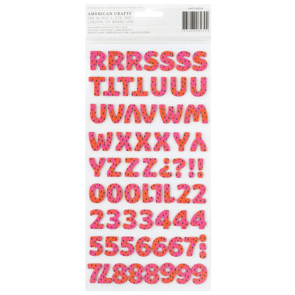 Thickers Pebbles FUN IN THE SUN Foam Letter Stickers 137pc