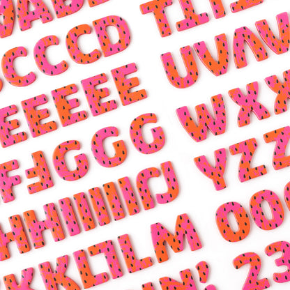 Thickers Pebbles FUN IN THE SUN Foam Letter Stickers 137pc