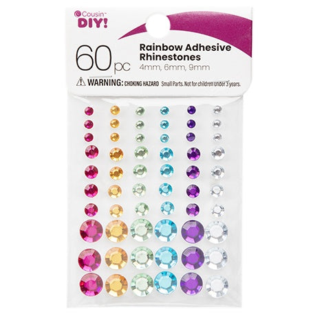 CousinDIY Self ADHESIVE RHINESTONES 60pc Bling