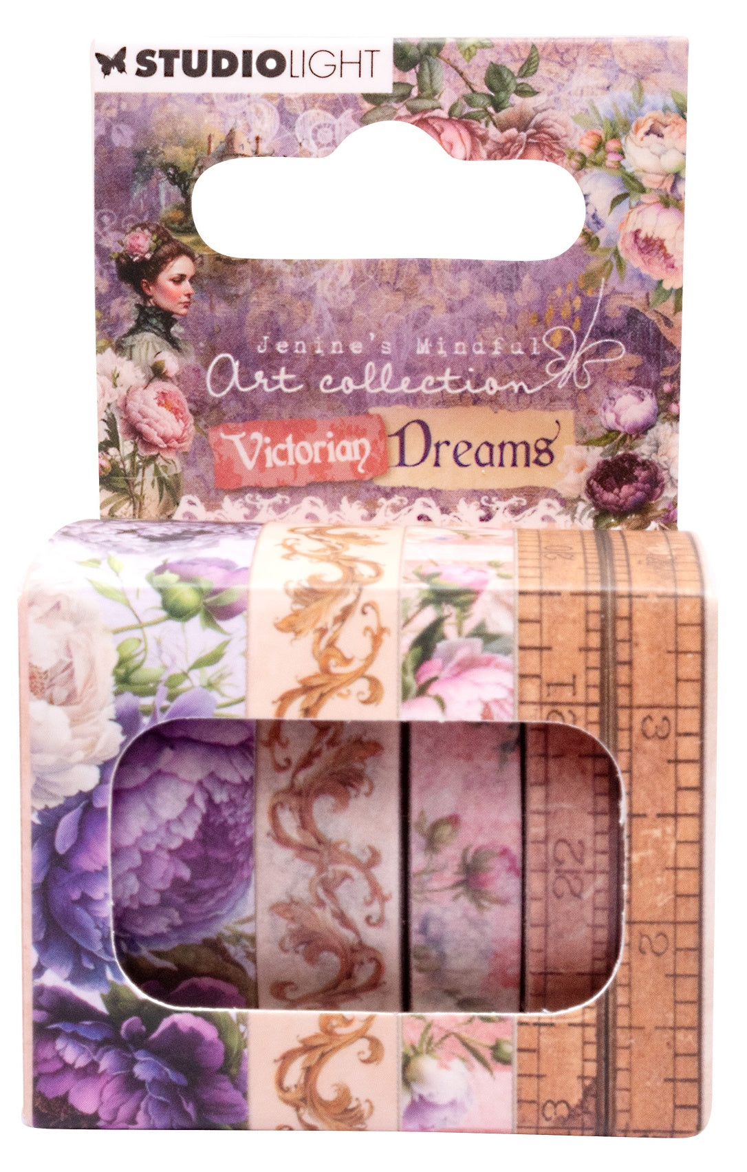 Studio Light Jenine’s Mindful VICTORIAN DREAMS WASHI TAPE 4pc