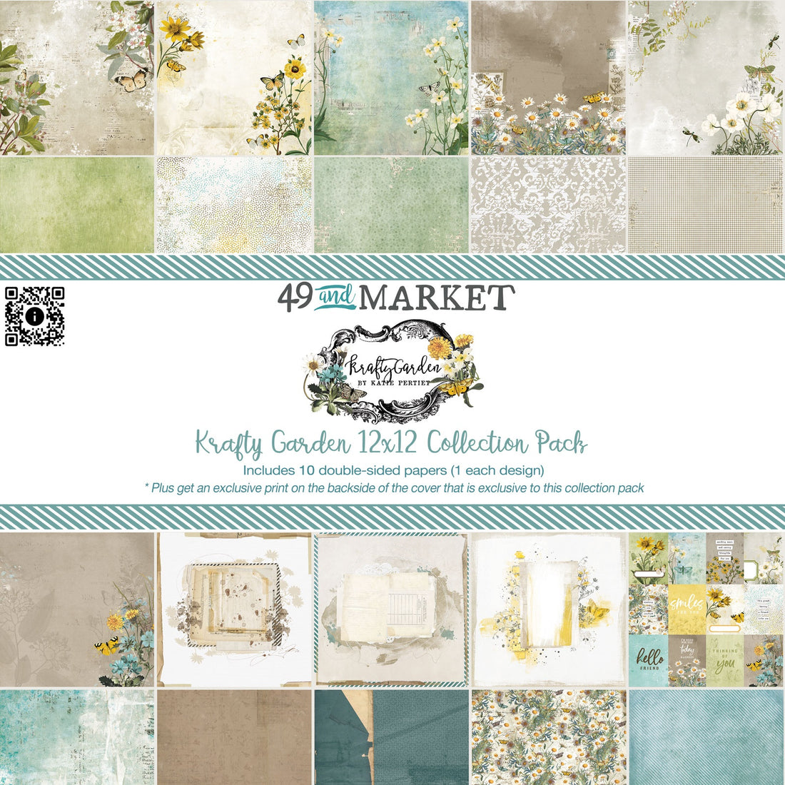 49 and Market KRAFTY GARDEN 12x12 Collection Paper Pack