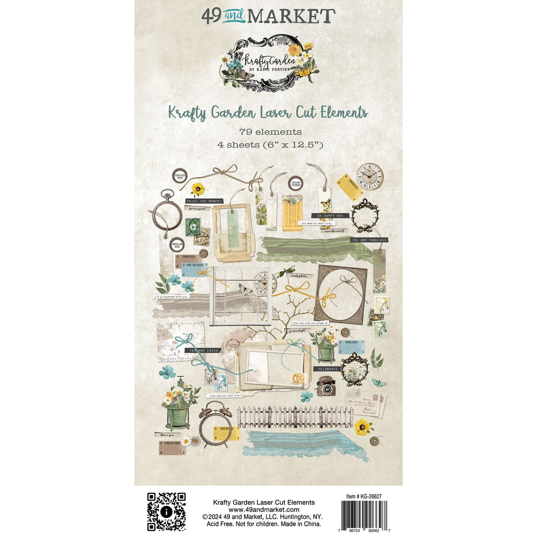 49 and Market Krafty Garden LASER CUT ELEMENTS 79pc