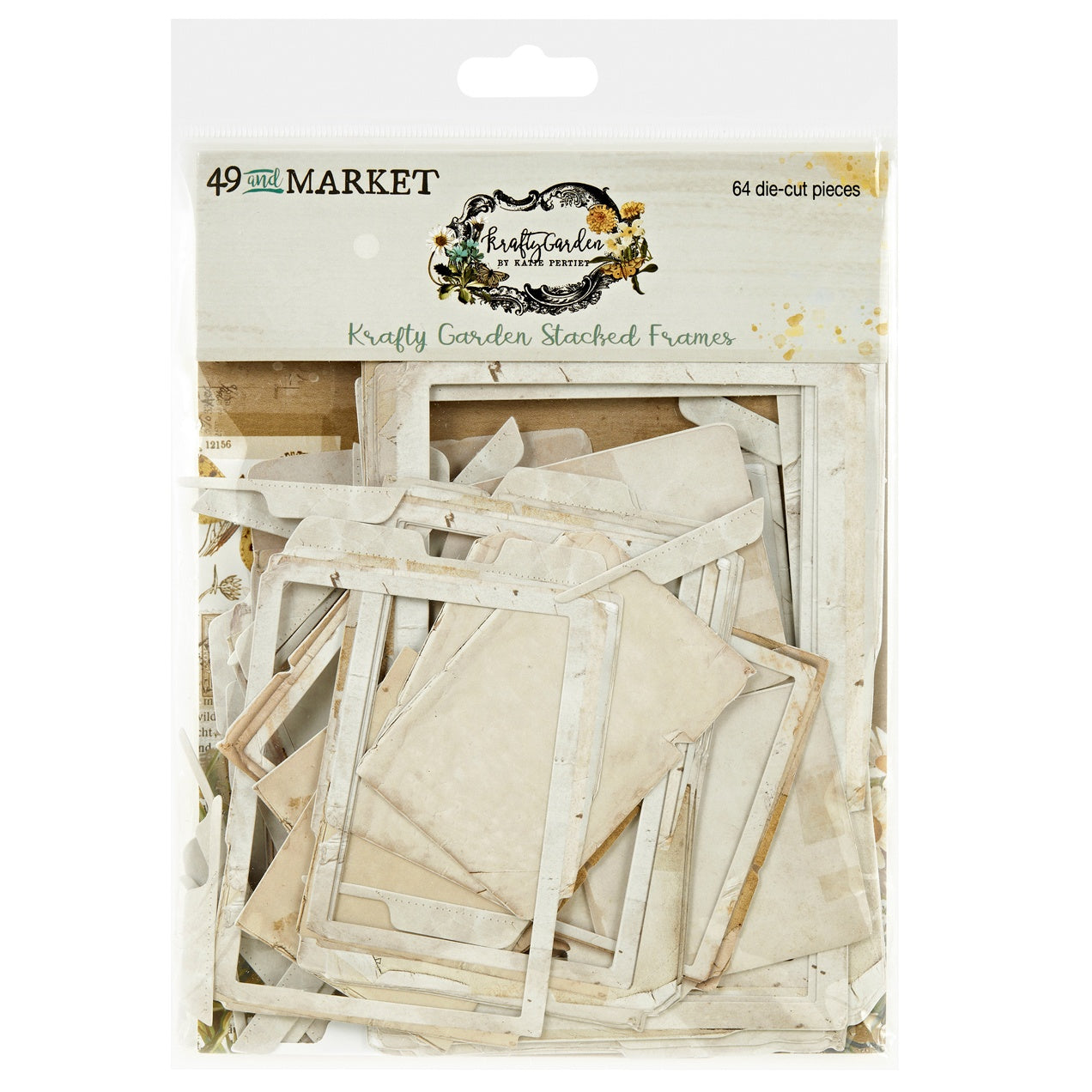 49 and Market Krafty Garden STACKED FRAMES 64pc