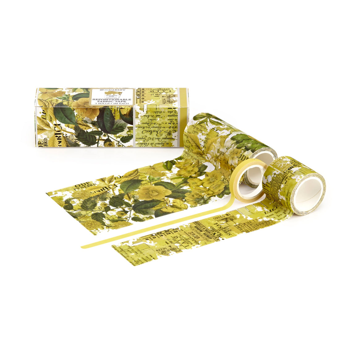 49 and Market Color Swatch OCHRE FABRIC TAPE 3 Rolls Repositionable