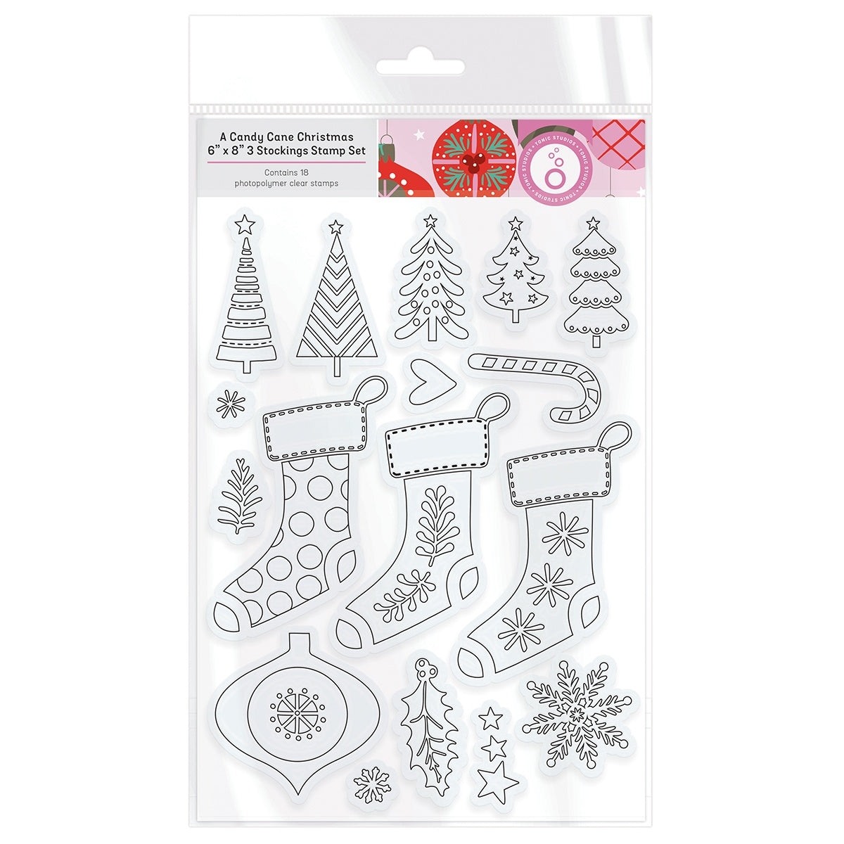 Tonic Studios A CANDY CANE CHRISTMAS Stamp Set