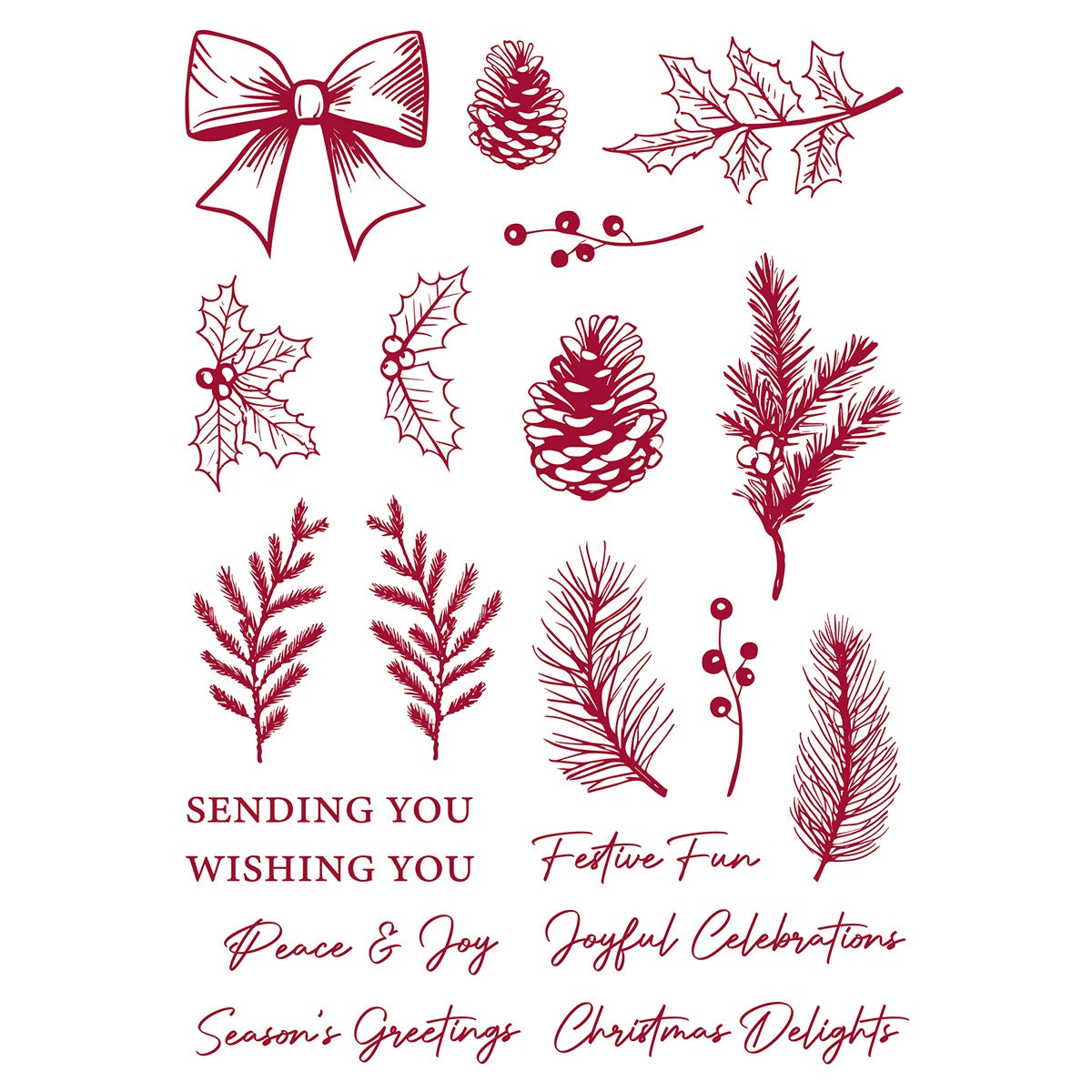 Tonic Studios TIMELESS TIDINGS Stamp Set 20pc