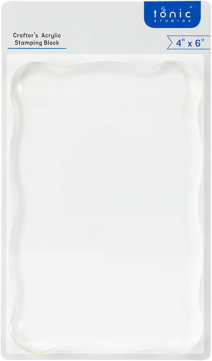 Tonic Studios CRAFTER’S ACRYLIC 4”X6” Stamping Block