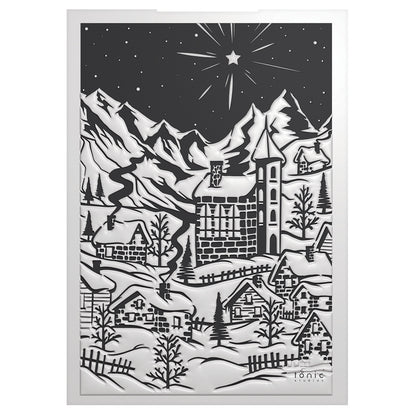 Tonic Studios A Very Festive Fayre WINTER VILLAGE 3D Embossing Folder