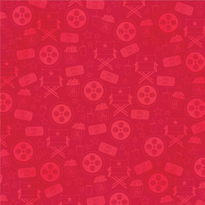 Simple Stories Say Cheese TINSELTOWN LIGHTS CAMERA ACTION 12”X12” Scrapbook Paper