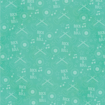 Simple Stories Say Cheese TINSELTOWN ROCK &amp; ROLL 12”X12” Scrapbook Paper