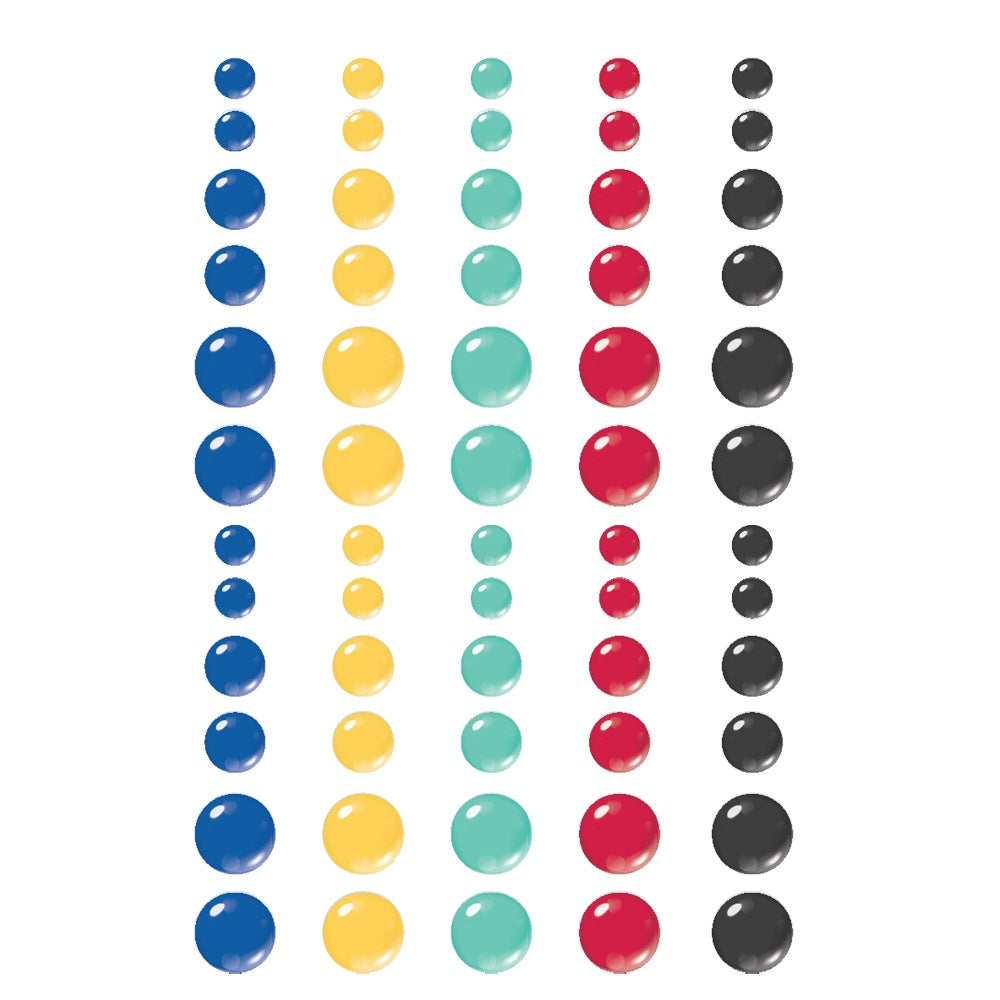 Simple Stories SAY CHEESE TINSELTOWN Glossy Enamel Dots 60pc