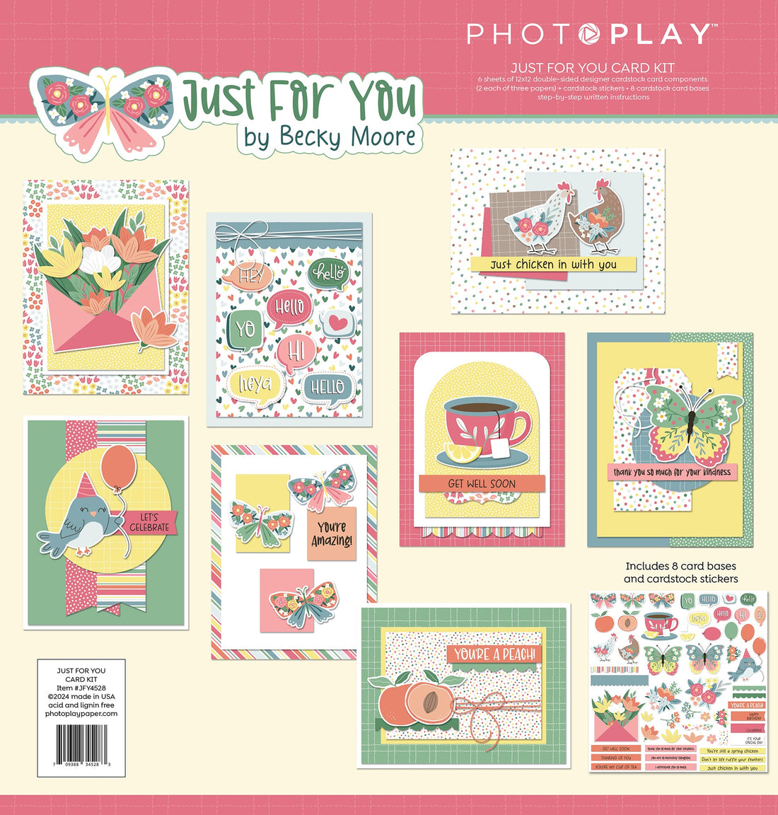 PhotoPlay JUST FOR YOU Card Kit 8pc