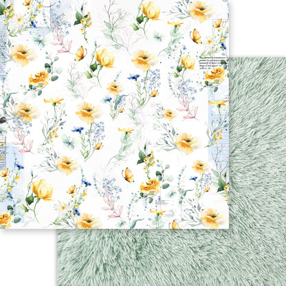 Asuka Studio Floral Whispers Collection FLOWER FEST 12X12 Scrapbook Paper