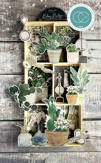 Craft Consortium BOTANY BOUTIQUE Chipboard Ephemera