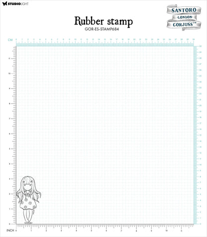 Santoro Gorjuss 22. HELLO SUMMER Cling Rubber Stamp 1pc