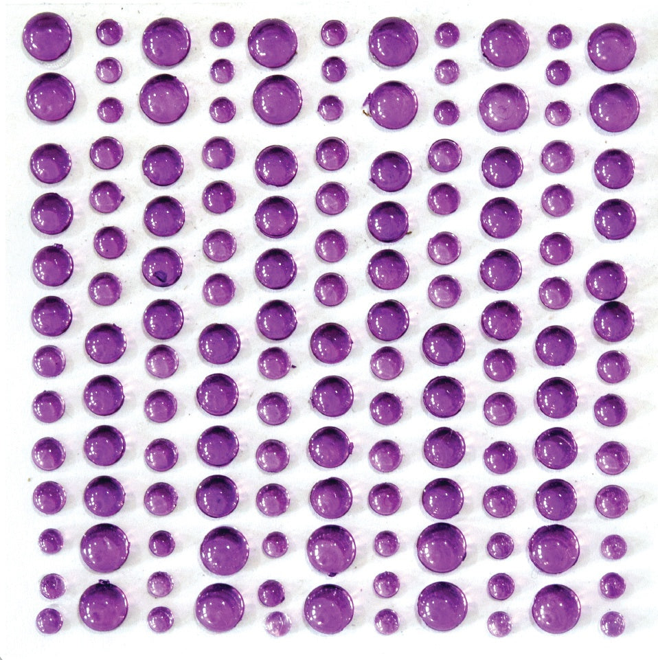 Craft Consortium PURPLE Adhesive Dew Drops 143pc