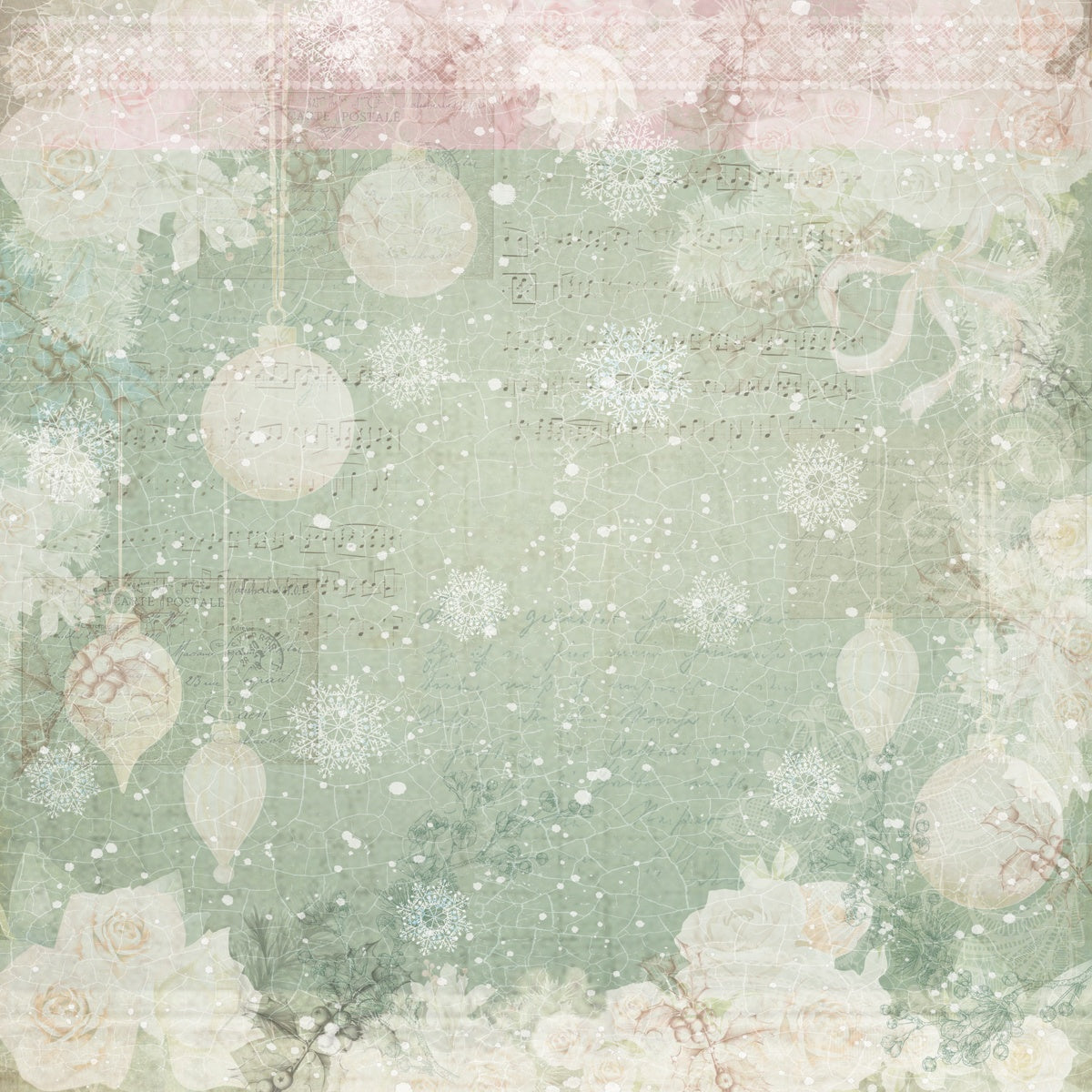 Crafter’s Companion CHRISTMAS ROSE 12&quot;X12&quot; Signature Collection Paper Pad