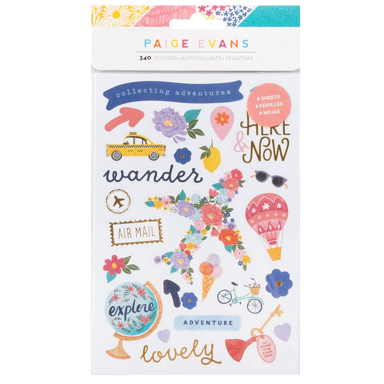 Paige Evans ADVENTUROUS Stickers 340pc