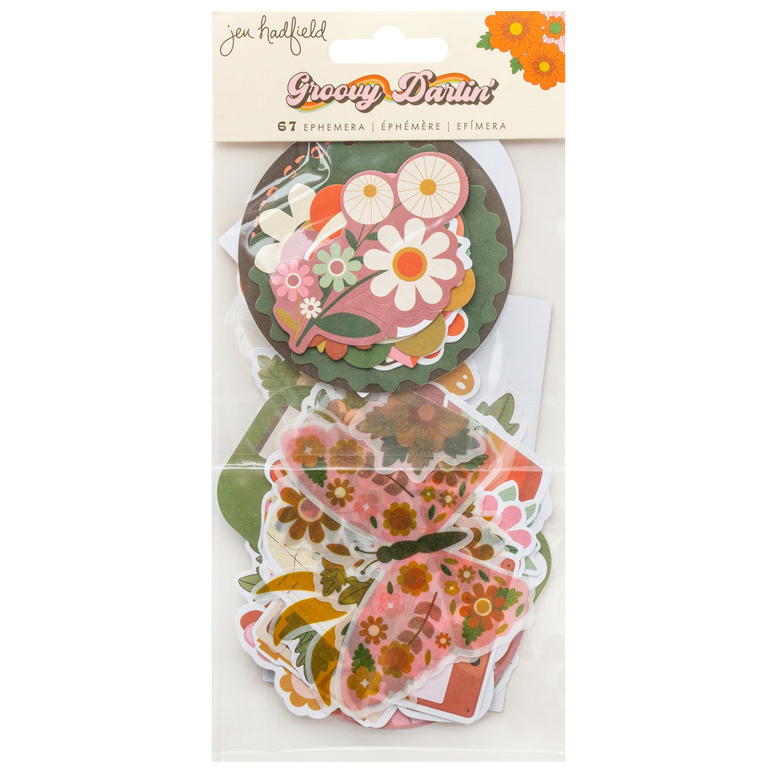 Jen Hadfield GROOVY DARLIN’ Ephemera Icons 67pc