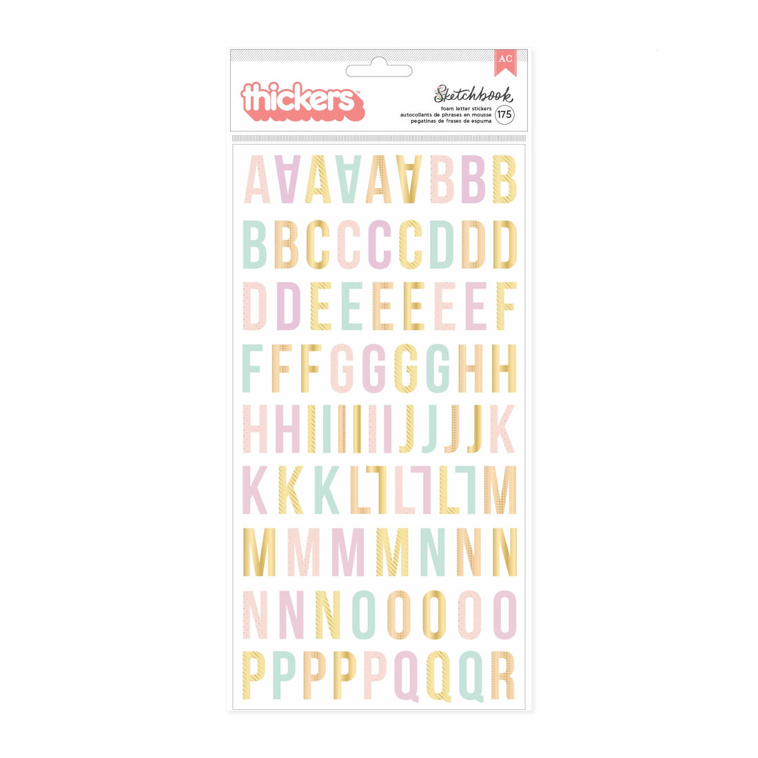 AC Bea Valint SKETCHBOOK Foam Letter Thickers