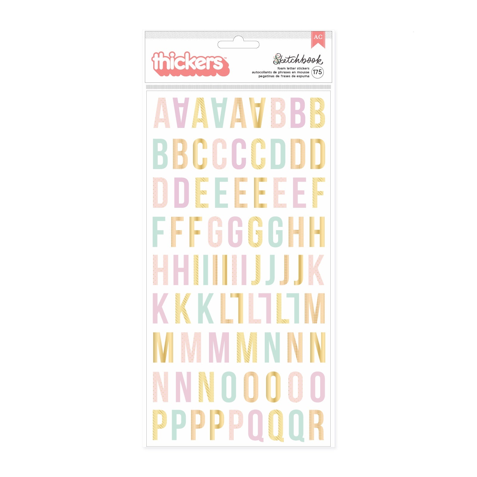 AC Bea Valint SKETCHBOOK Foam Letter Thickers