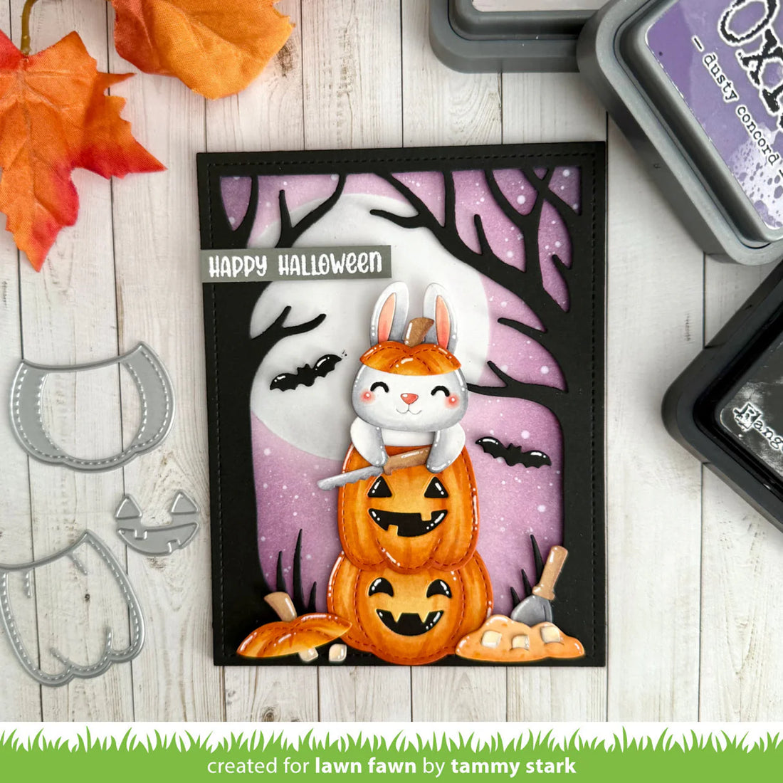 Lawn Fawn BUILD-A-JACK-O’-LANTERN Custom Craft Dies 14pc