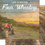 Life Is Better 4 WHEELING KIT 5pc Scrapbook Papers Stickers