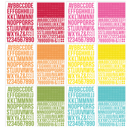 Simple Stories ColorVibe BRIGHTS Alpha Sticker Book