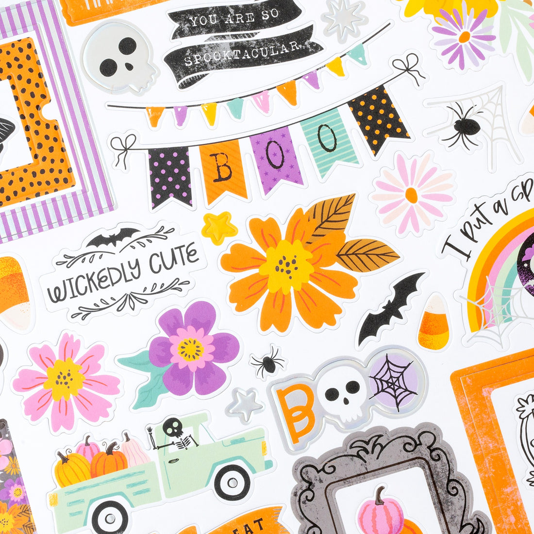 Paige Evans TRICKS & TREATS FOAM STICKERS 12"X12" 44pc