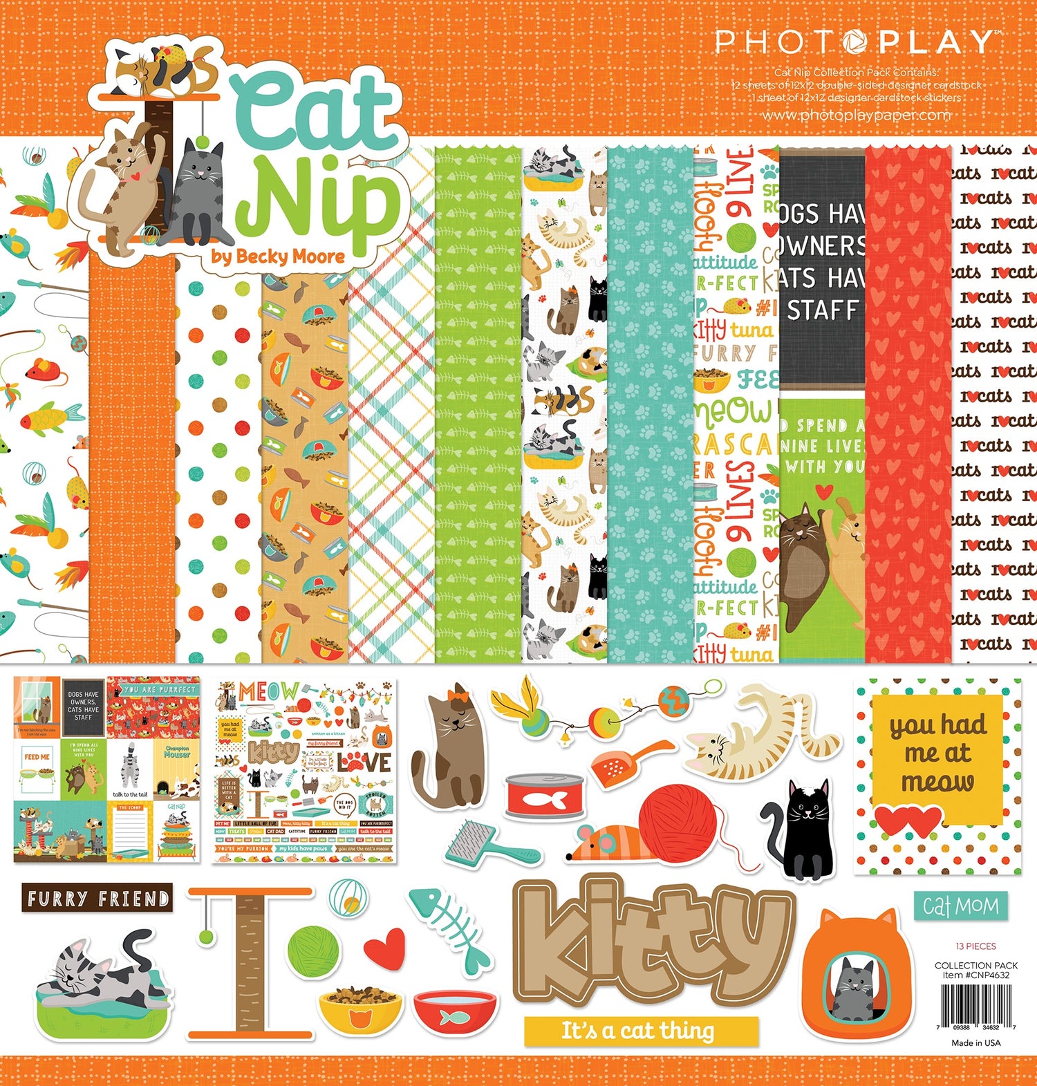 Photoplay CATNIP 12X12 Paper Collection Pack