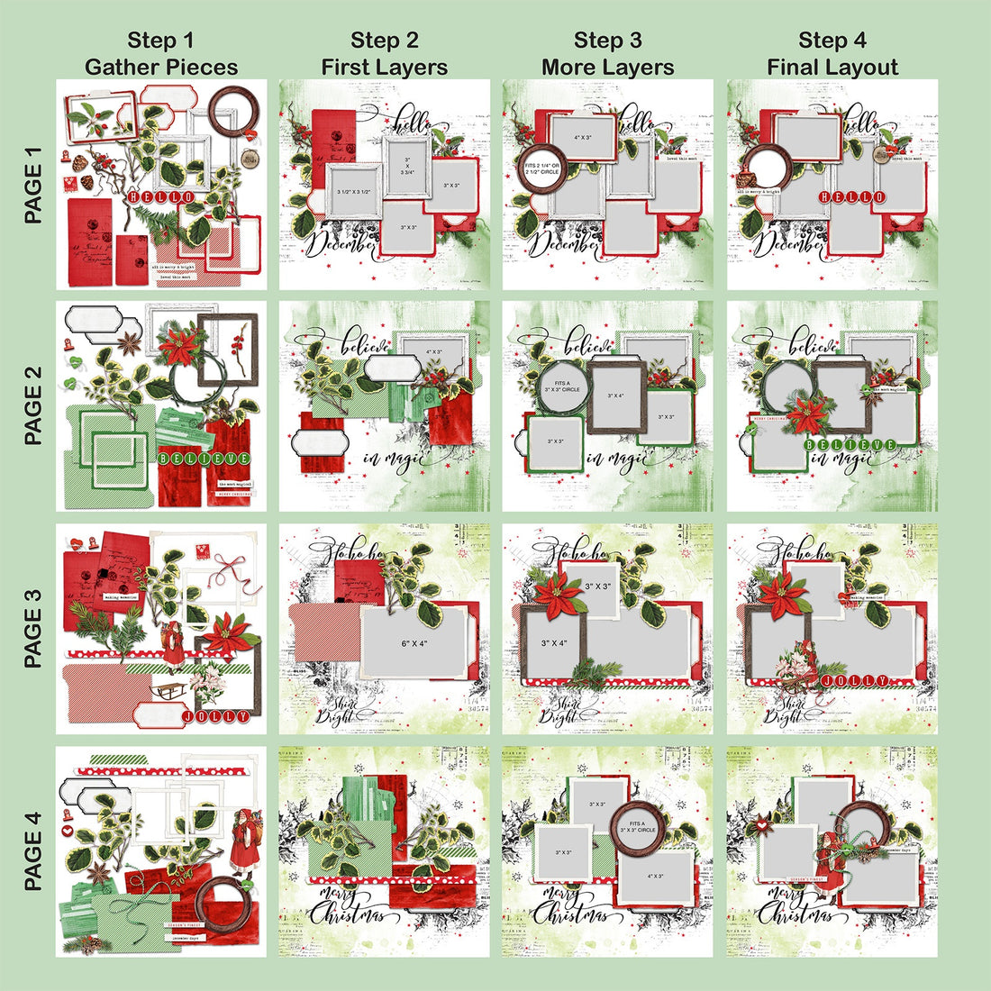 49 and Market EVERGREEN SEASON Page Kit