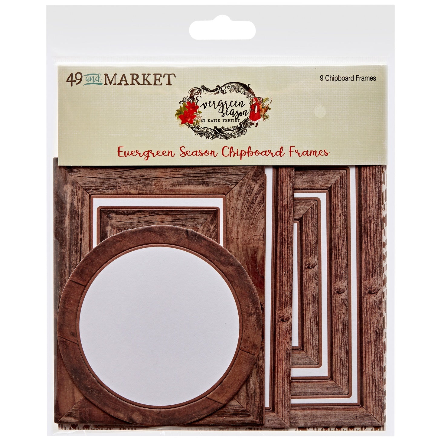 49 and Market EVERGREEN SEASON Chipboard Frames