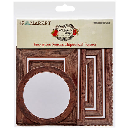 49 and Market EVERGREEN SEASON Chipboard Frames