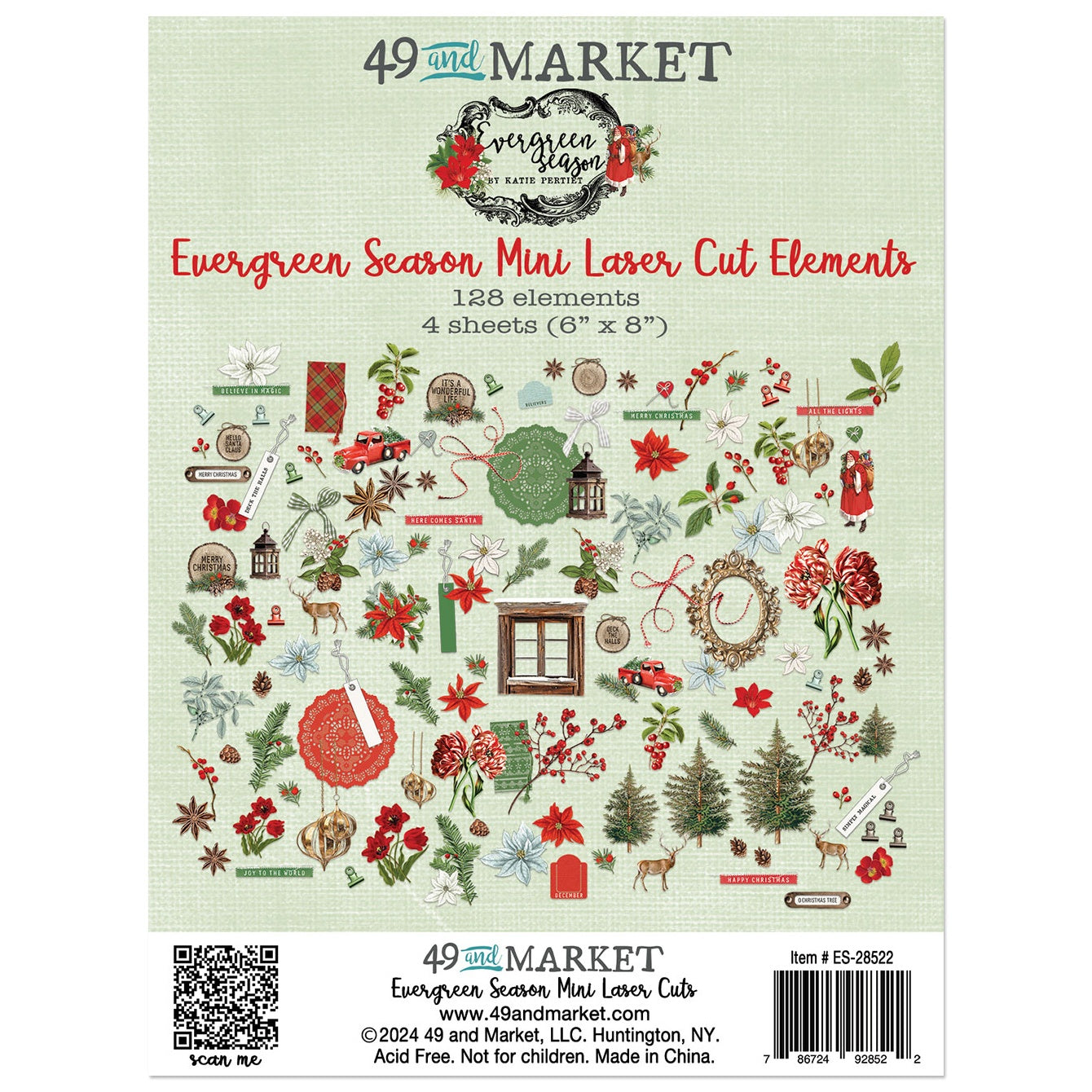 49 and Market EVERGREEN SEASON Mini Laser Cut Elements