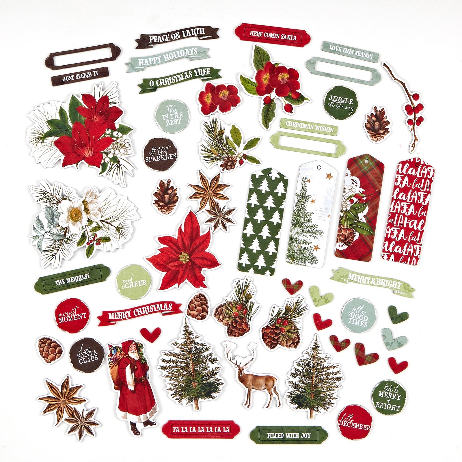 49 and Market EVERGREEN SEASON Chipboard Set