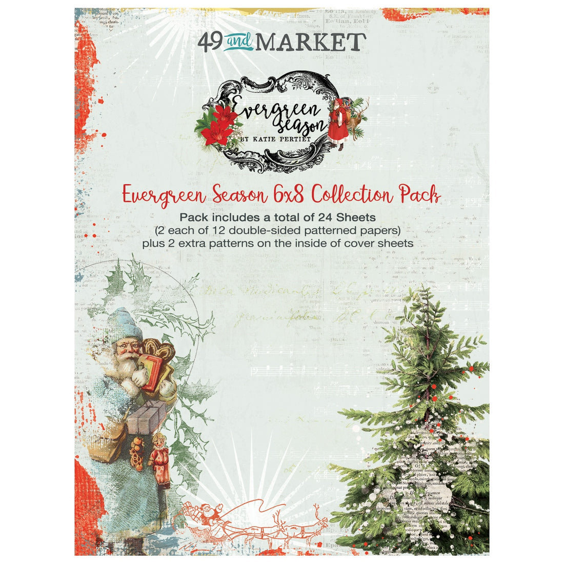 49 and Market EVERGREEN SEASON 6”X8” Collection Pack