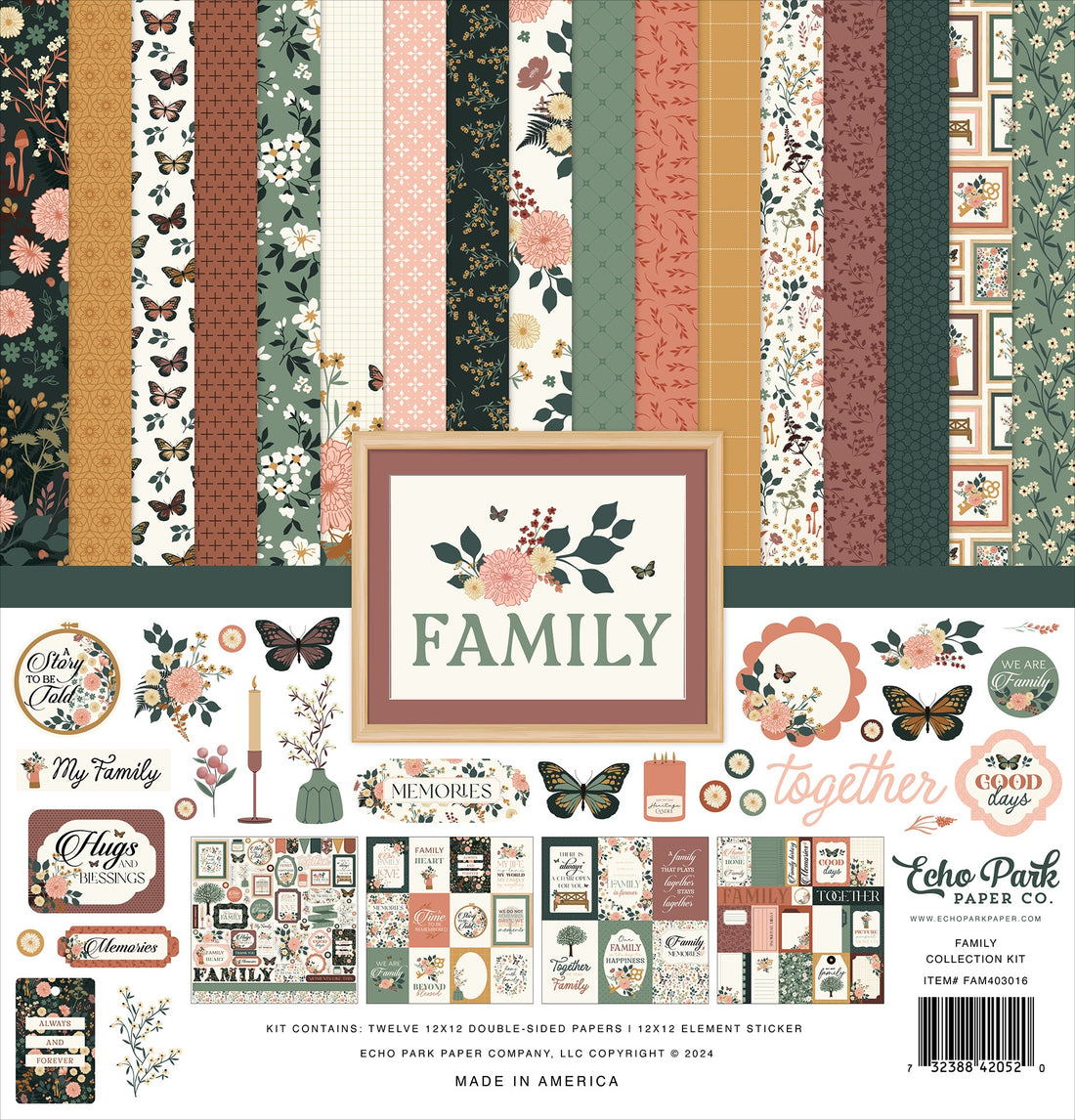 Echo Park FAMILY 12"X12" Scrapbook Collection Kit