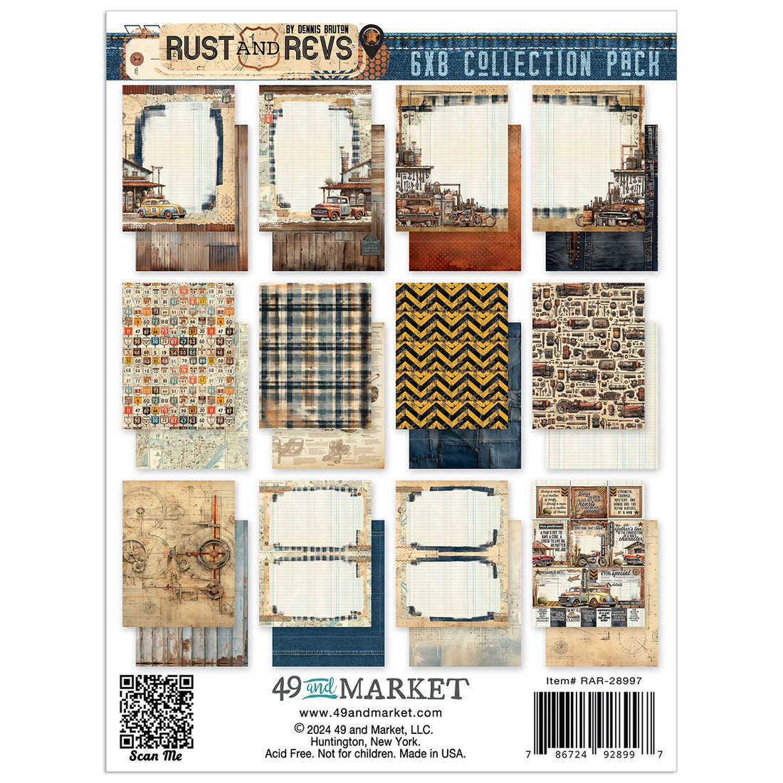 49 and Market RUST AND REVS 6X8 Collection Pack